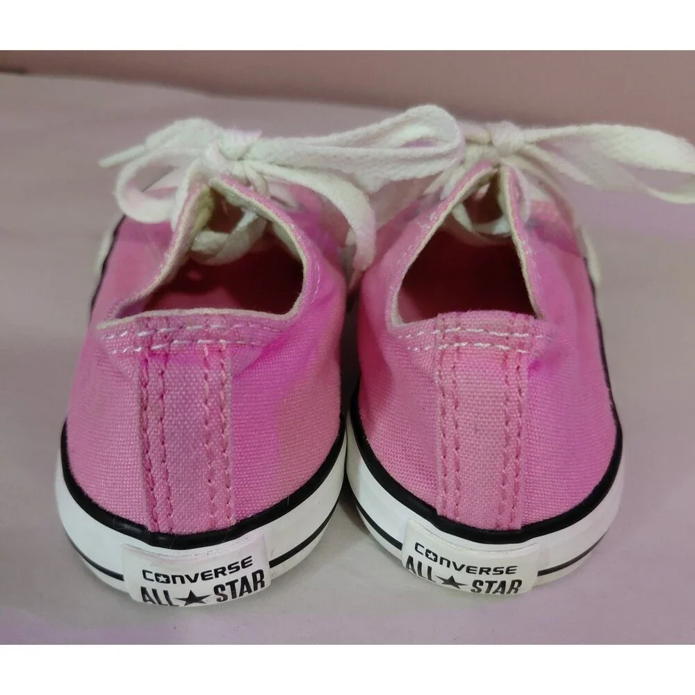 Converse Chuck Taylor All Star Kids Toddlers Pink Canvas Sneakers Size 8